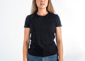 NewRa Black Make simple T-shirt