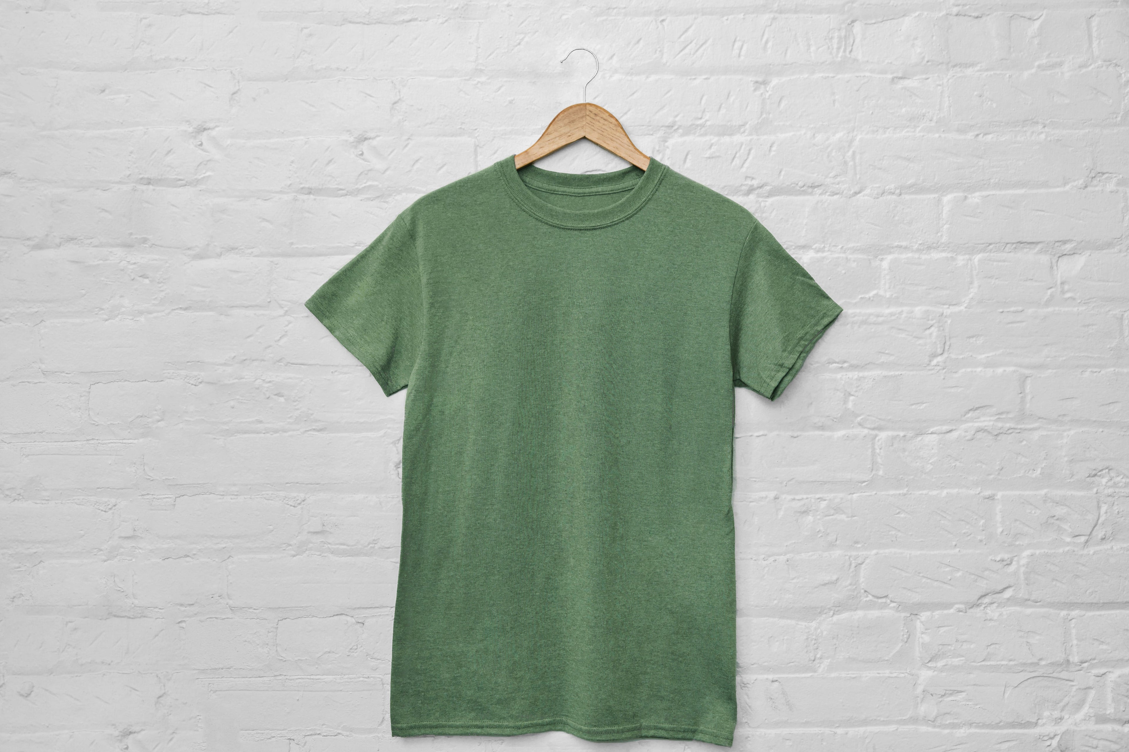 Men Make simple lite green T shirt