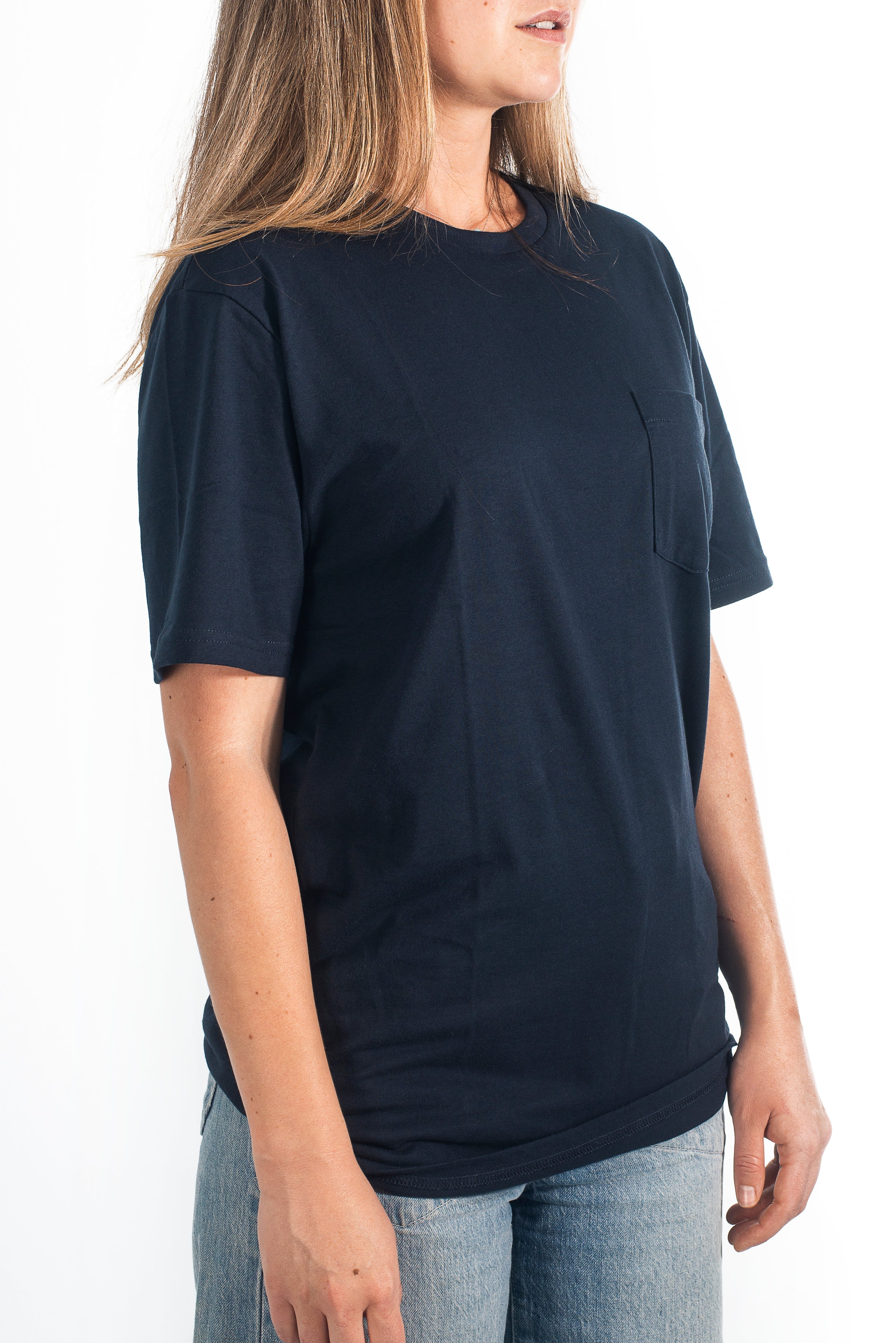 NewRa Black Make simple T-shirt